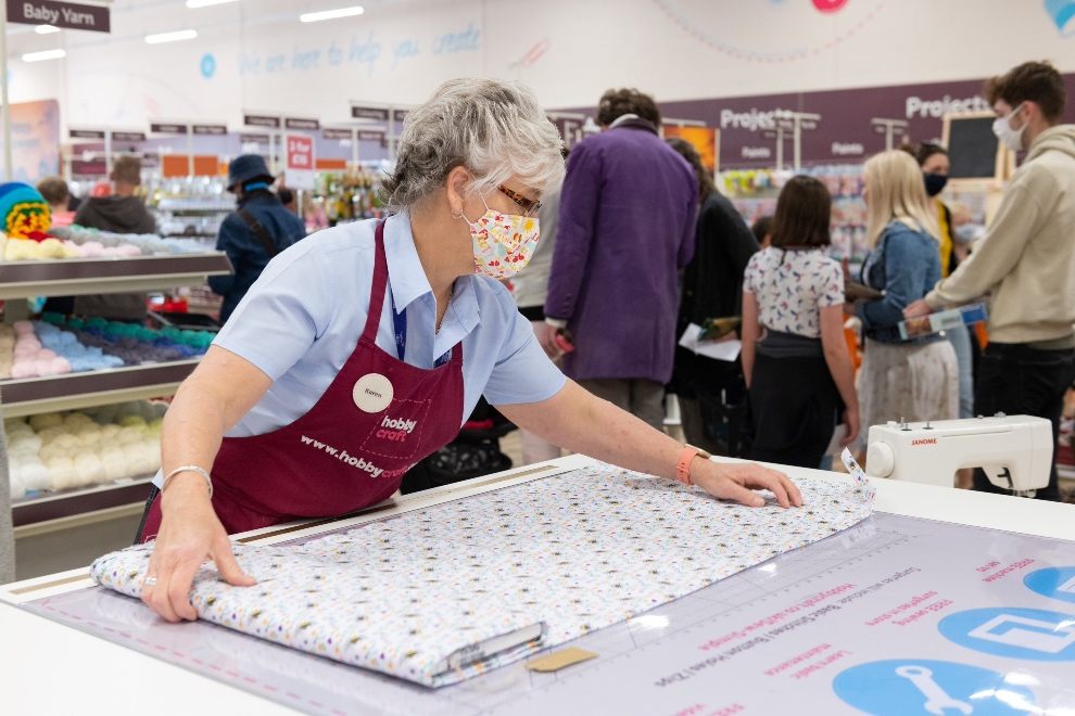 Team at Exeter Hobbycraft celebrate new store opening The Exeter Daily